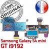 Samsung Galaxy S4 Duo GT i9192 s Mini Connecteur Doré Duos Connector Lecteur Memoire Qualité Carte Micro-SD Nappe SIM ORIGINAL Contact