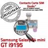 Samsung Galaxy S4 Min GT i9195 S Read Qualité SIM Nappe Connecteur Doré Lecteur Micro-SD Memoire Carte Connector Contact Mini ORIGINAL