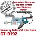 Samsung Galaxy S4 Duo GTi9192 C Nappe RESEAU Microphone i9192 Duos OFFICIELLE Chargeur MicroUSB Connecteur 4 GT ORIGINAL Prise Charge S Qualité