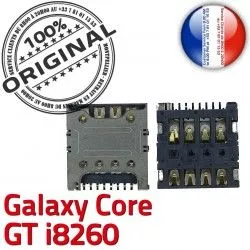 Core Galaxy Carte à Dorés ORIGINAL SIM Samsung Card Contacts i8260 Connector Lecteur GT Connecteur souder Pins SLOT S Reader