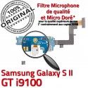 Samsung Galaxy S2 GT i9100 C Qualité Prise ORIGINAL OFFICIELLE Nappe Chargeur Microphone MicroUSB Connecteur RESEAU Charge Antenne
