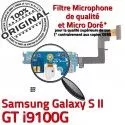 Samsung Galaxy S2 GT i9100G C Prise ORIGINAL Qualité Connecteur Microphone Charge OFFICIELLE MicroUSB Nappe RESEAU Chargeur Antenne