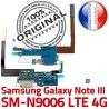 Samsung Galaxy NOTE3 SM N9006 C LTE Nappe Antenne Charge Chargeur ORIGINAL RESEAU OFFICIELLE Microphone Qualité MicroUSB Connecteur