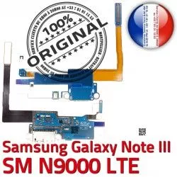 RESEAU MicroUSB Samsung SM NOTE3 Chargeur Qualité ORIGINAL LTE Nappe Antenne N9000 Connecteur Charge Galaxy C Microphone OFFICIELLE