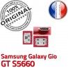 Samsung Galaxy Gio GT s5660 C Chargeur à Connector de Pins Dock Micro Prise Dorés souder ORIGINAL Connecteur USB Flex charge