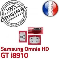 ORIGINAL Samsung Omnia GT Dorés i8910 HD charge à Chargeur Micro C Connecteur souder Prise USB Connector de Flex Dock Pins