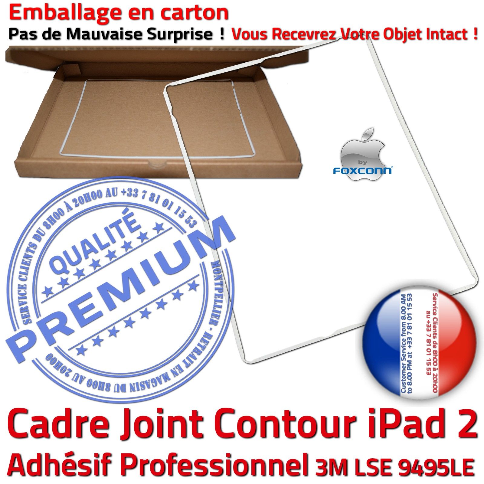 KIT Réparation iPad AIR A1474 Vitre Tactile Blanche PREMIUM Qualité Verre  Oléophobe Adhésif Precollé Bouton Nappe HOME Outils