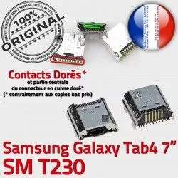 Fiche à souder Dock Qualité TAB4 Connector ORIGINAL de SM-T230 Prise Dorés charge Tab4 MicroUSB Chargeur Pins SLOT Samsung USB Galaxy