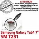 Samsung Galaxy Tab 4 T231 USB à 7 Chargeur Pins SM Dorés TAB Connector Prise Dock Connecteur souder Micro de charge inch ORIGINAL