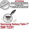 Samsung Galaxy Tab4 SM-T231 USB Dorés MicroUSB Fiche Prise SLOT Connector à souder charge Qualité TAB4 ORIGINAL de Chargeur Pins Dock